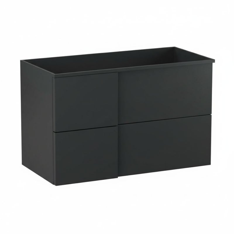 Szafka pod umywalkę wpuszczaną EDGE 90 cm antracyt półmat