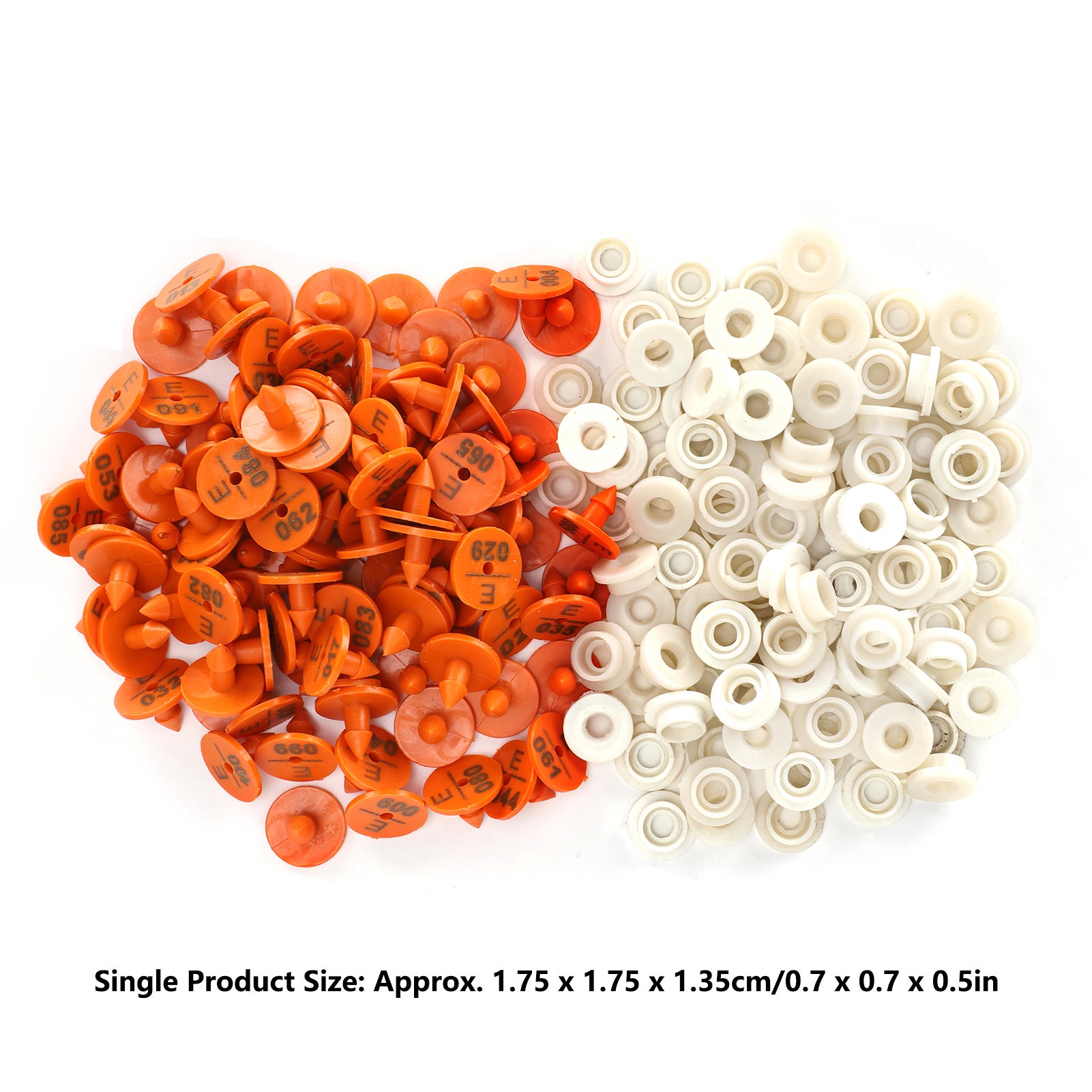 100 set di etichette numerate per conigli, marcatori di identificazione degli animali, etichette per fattorie - 9