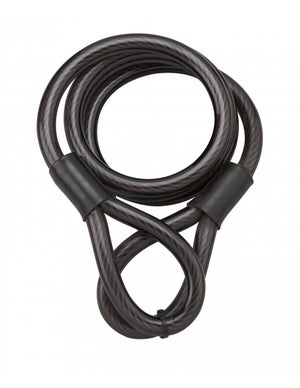 Lucchetto Per Bici Con Cavo D'acciaio E Manicotto In Plastica - 10x650mm - 2 Chiavi - RIZFAT
