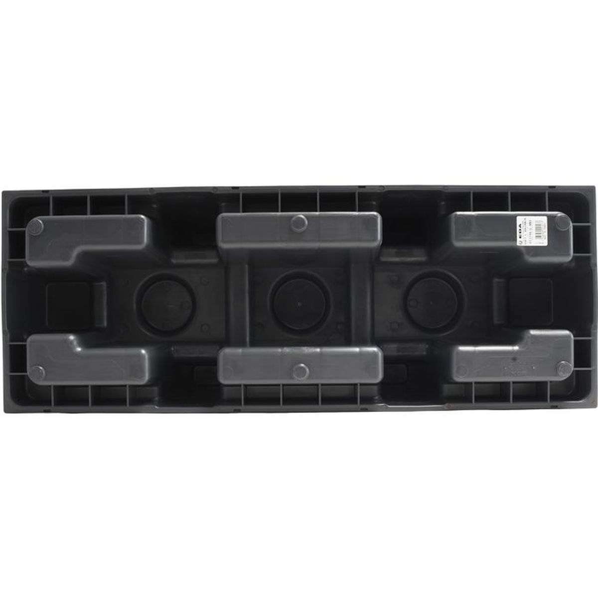Jardinière muret EDA Volcania Loft L 46 L anthracite double paroi - 5