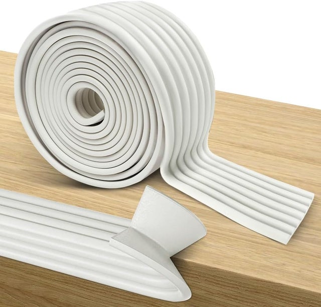 Rolo de espuma universal, 500 cm x 80 mm x 8 mm, protetor de borda autoadesivo, proteção de borda para móveis, à prova de choque e seguro.