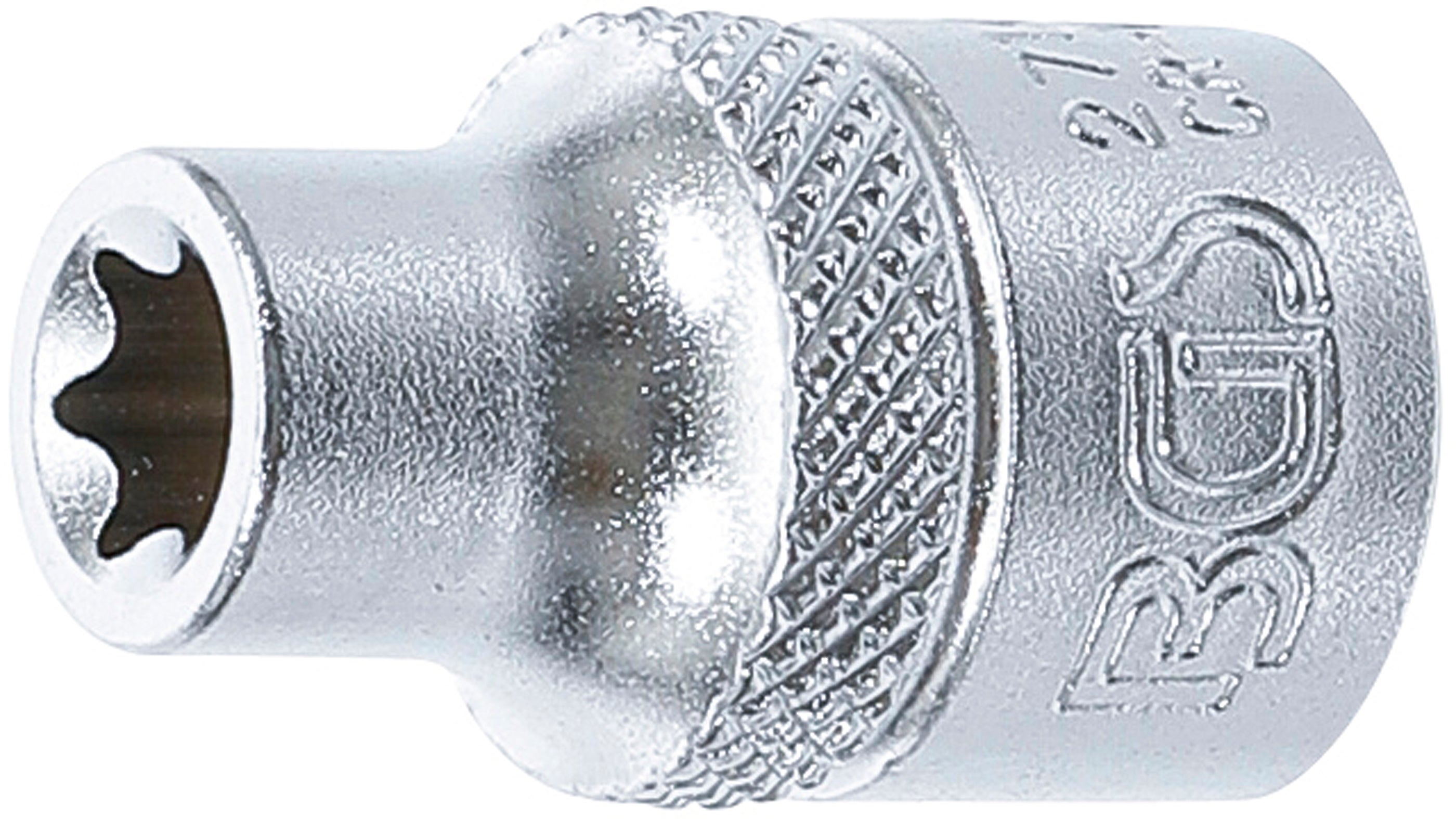 BGS Klucz nasadowy profil E napęd kwadratowy wewnętrzny 10 mm (3/8") SW E8 - 2714