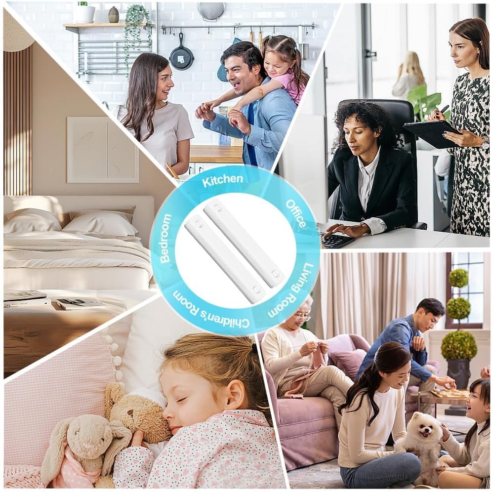 Paquete de 12 imanes antimosquitos para ventanas, abrazaderas para mosquitos, abrazaderas autoadhesivas para mosquitos, no requiere perforación blanco - 7