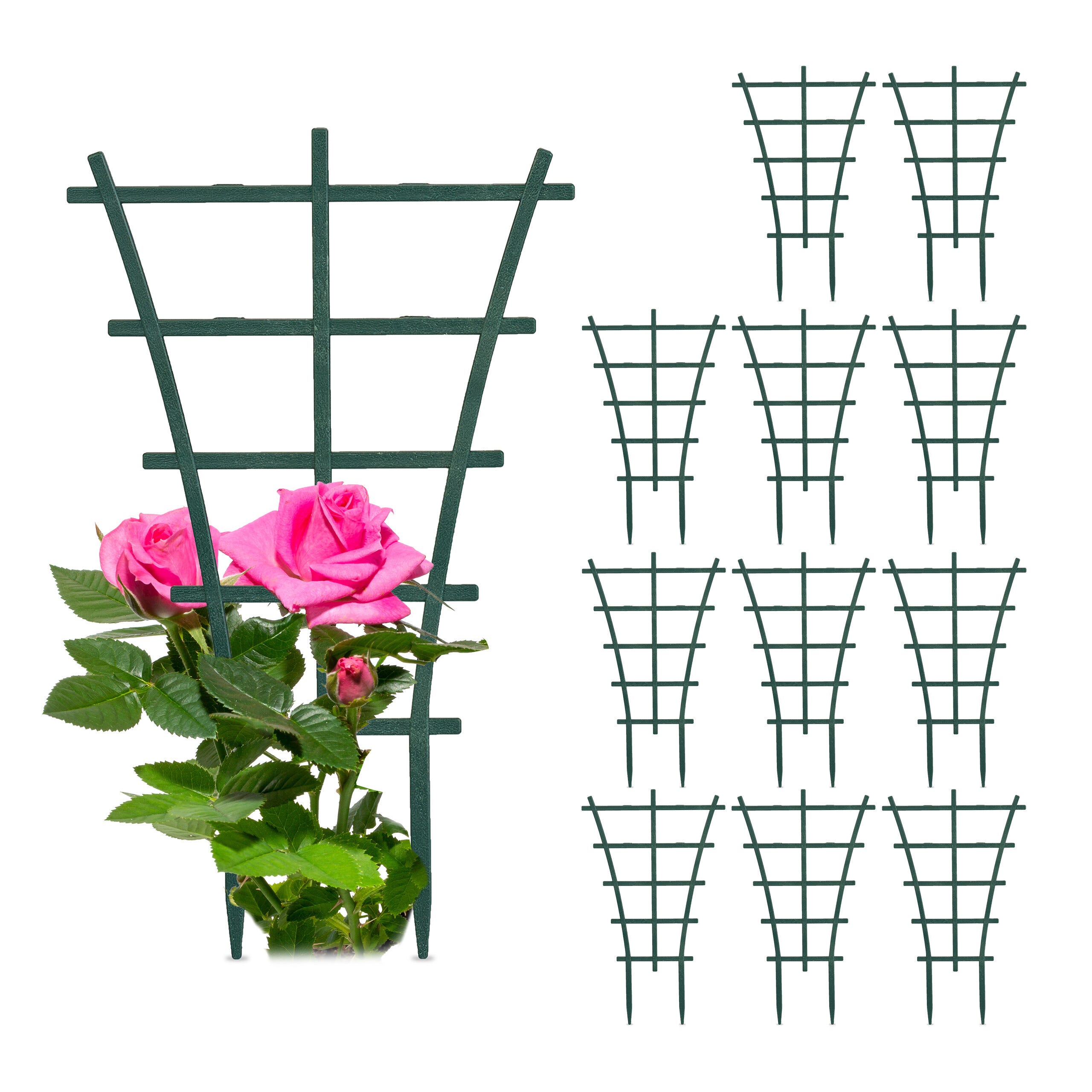 Relaxdays Supporti per Piante Rampicanti e Fiori, Set da 2, H x L Relaxdays Supporti per Piante Rampicanti e Fiori, Set da 2, H x L