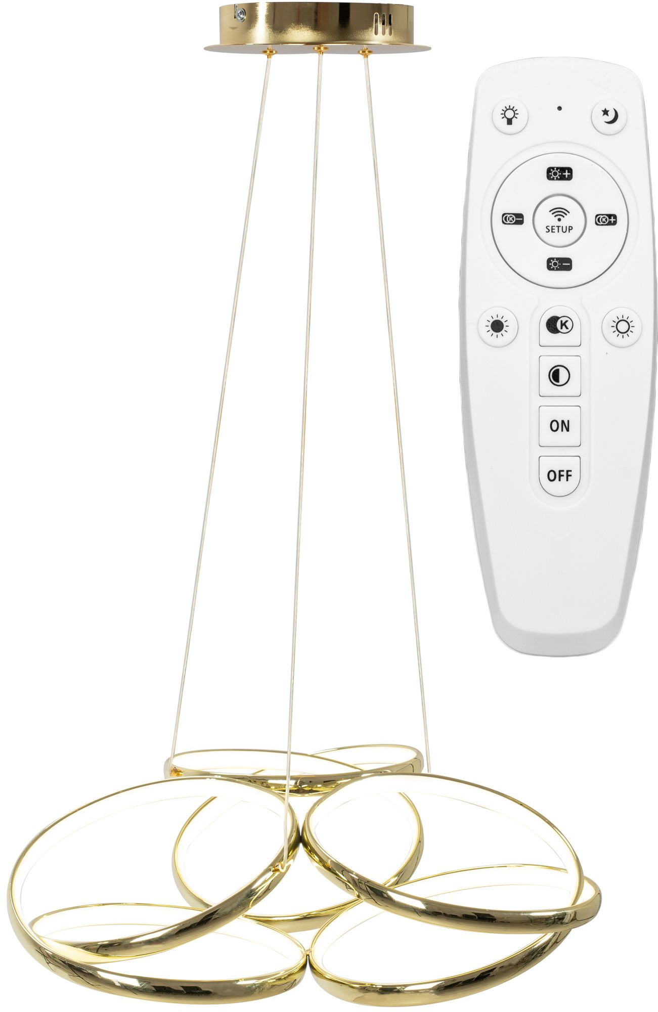 Lampa Sufitowa Led Toolight Led App794-Cp Flat Złoty