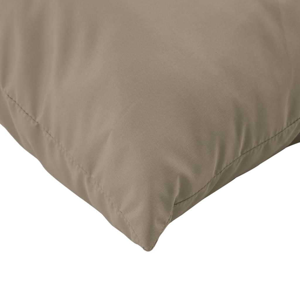 Coussins de palette lot de 3 taupe tissu oxford - 7
