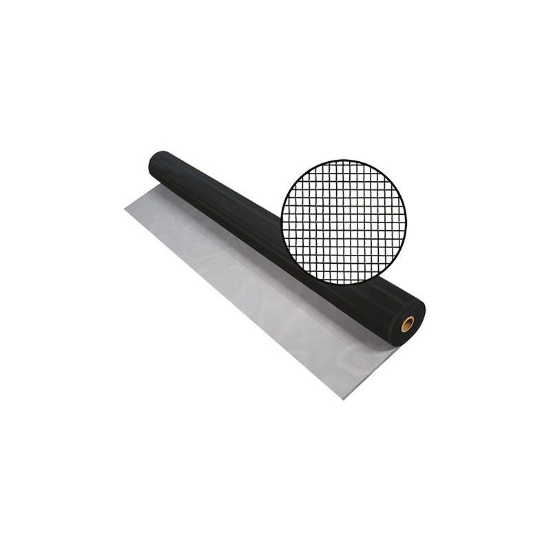 Adhesive Rt30 Moustiquaire en fibre de verre Phifer RT30 AluBlack, 120 cm, rouleau de ...