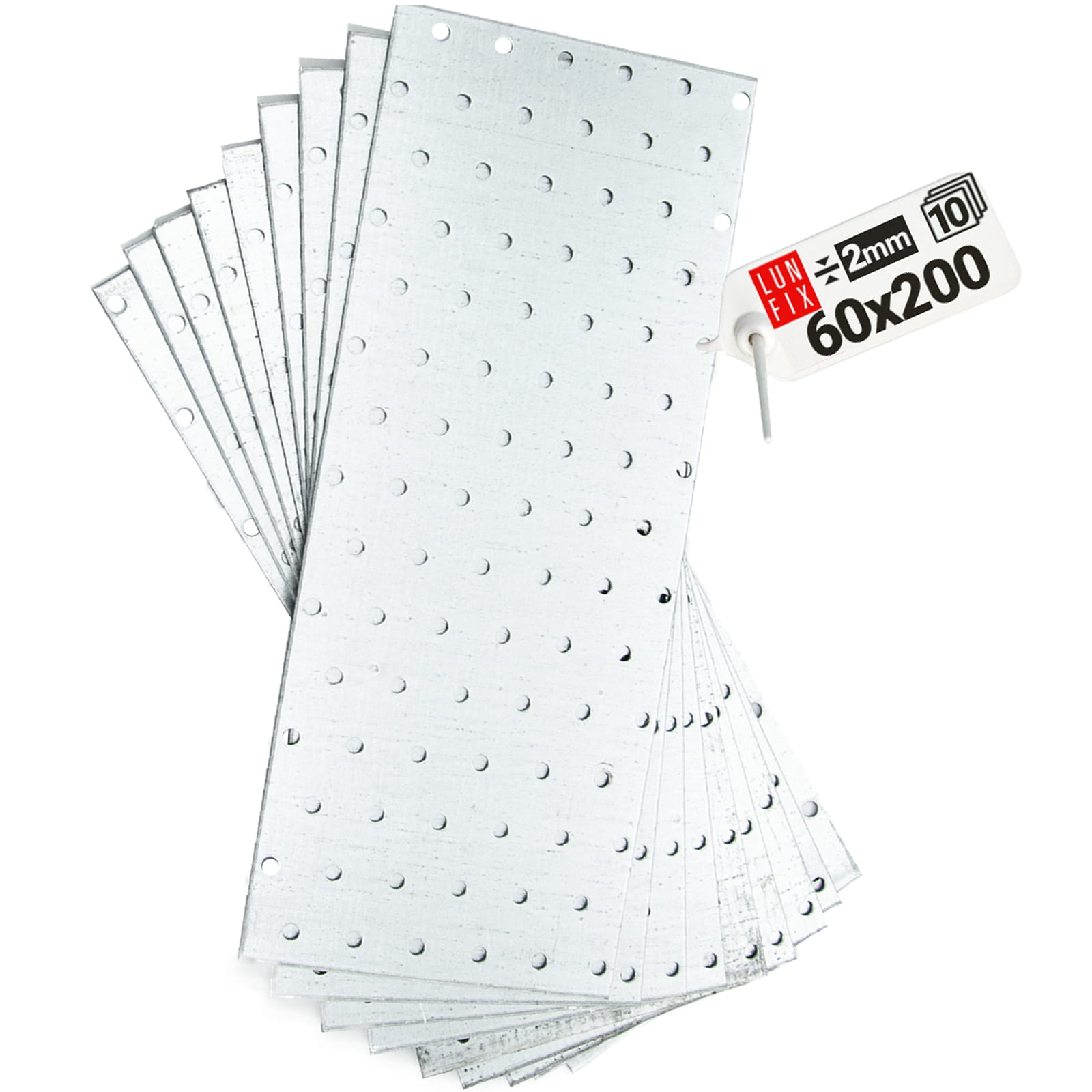 Płytka perforowana 60x200x2 mm 10szt.