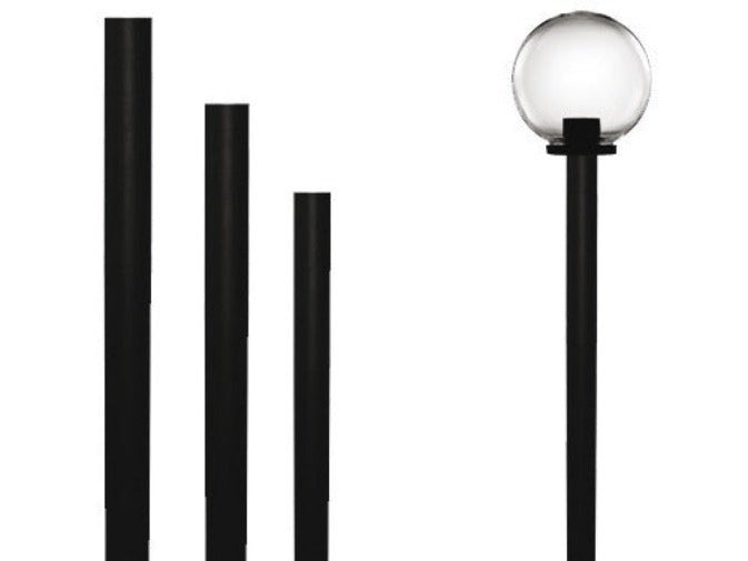 ORIONE ANTRACITE Lampione H. 172 Per Esterno Giardino Con Sfera Globo Policarbonato D 25 Gardenlight 87617277 - copertina