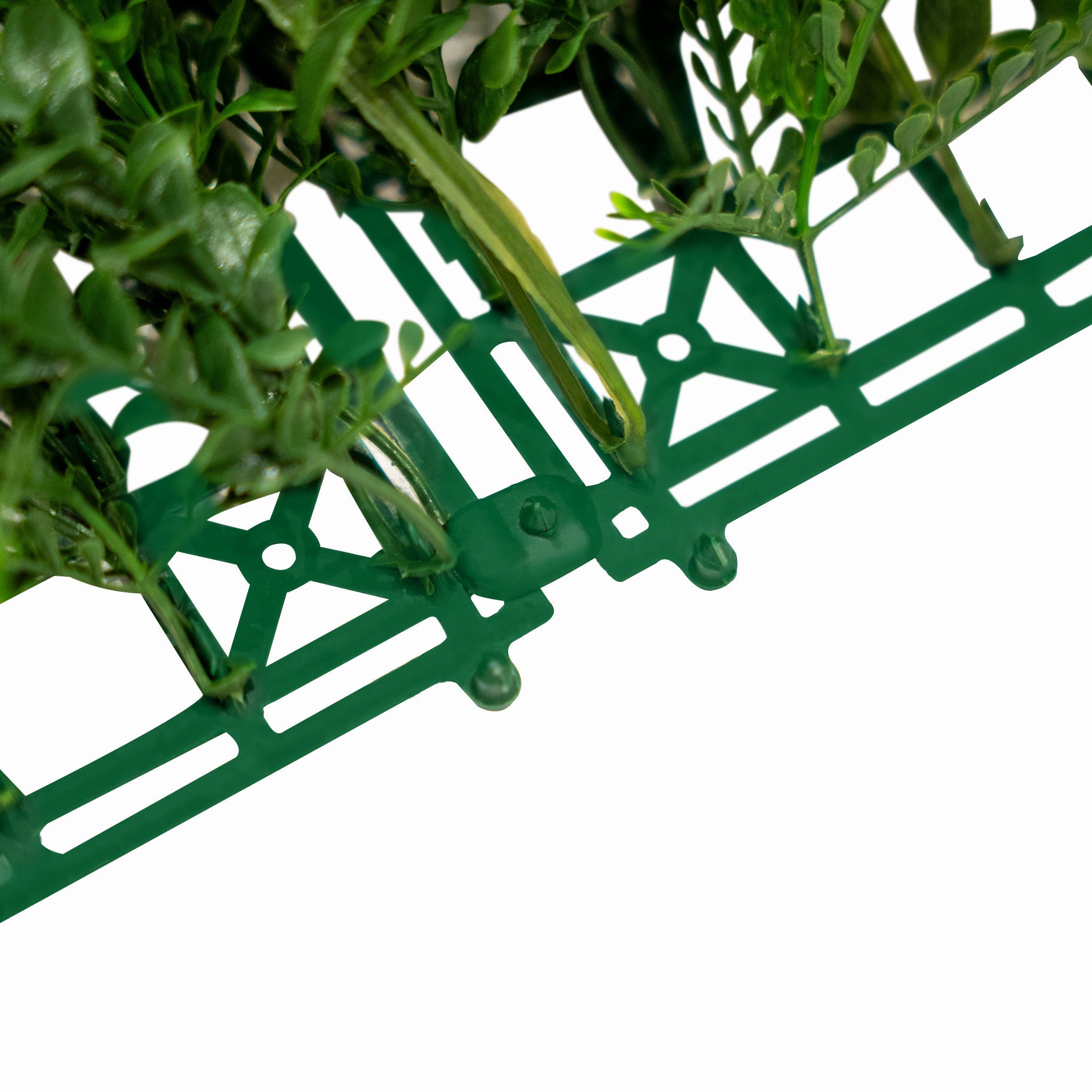 Panneau Mural Végétal Artificiel 50cm x 150 cm Alina Feuillage Fleur Verdure Carreau Intérieur Extérieur Résistant Aux - 2