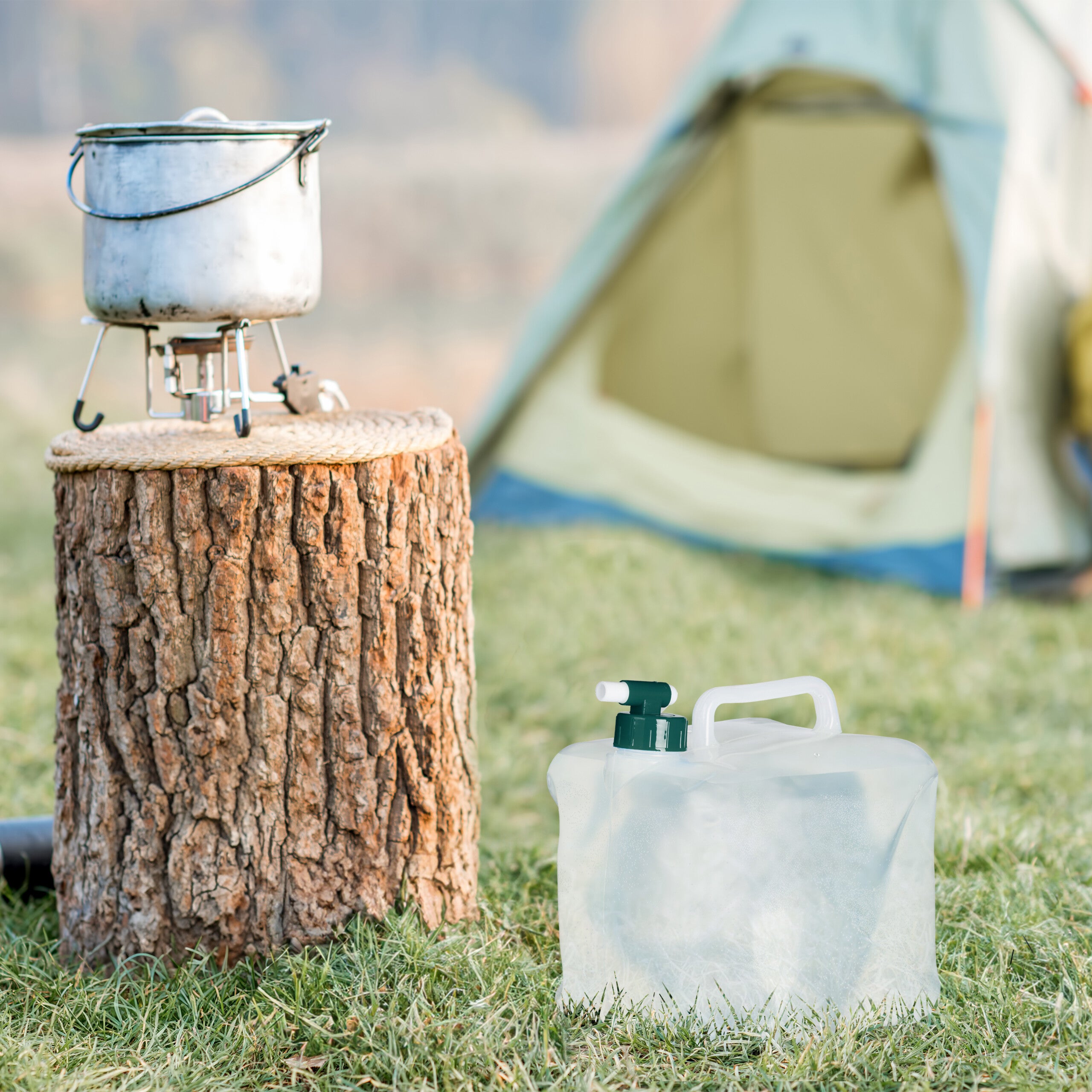Lot De 4 Jerricans Pliants Relaxdays – 5L Chacun, Robinet 360°, Sans BPA, Pour Camping Ou Festival