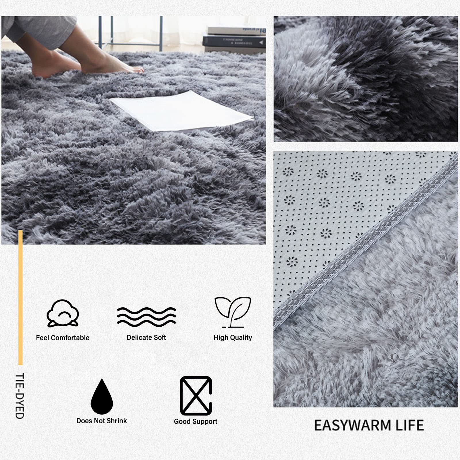 Tappeto lungo e antiscivolo, lavabile, per corridoio, camera da letto, soggiorno, in poliestere, personalizzabile, al metro, 90 x 600 cm