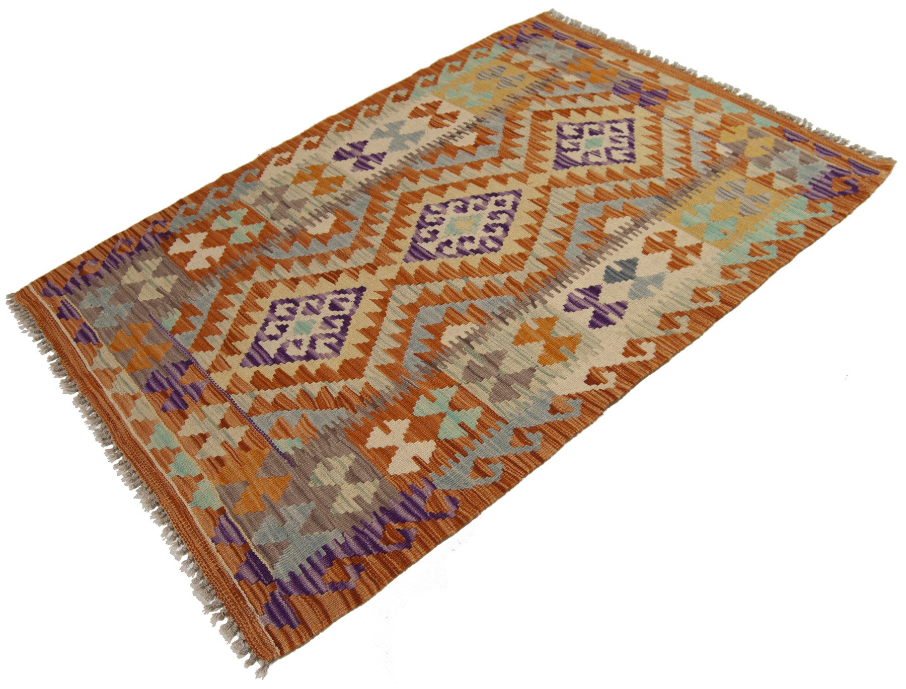 123x85 cm Oryginalny, ręcznie robiony kilim Klasyczny styl - Łatwy do czyszczenia