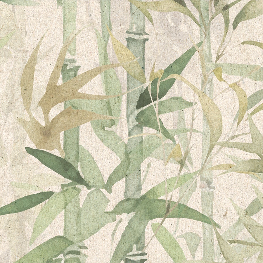 Papel pintado vinílico adhesivo BAMBOO GREEN. Impermeable. Especial cocina y baño. Fácil colocación y limpieza. Case perfecto. 65x280cm - 5