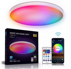 BAYHT Plafoniera Led Soffitto Moderna Plafoniera Salotto Dimmerabile, 56W Lampada da Soffitto, per Soggiorno, Camera da Letto, Sala da Pranzo
