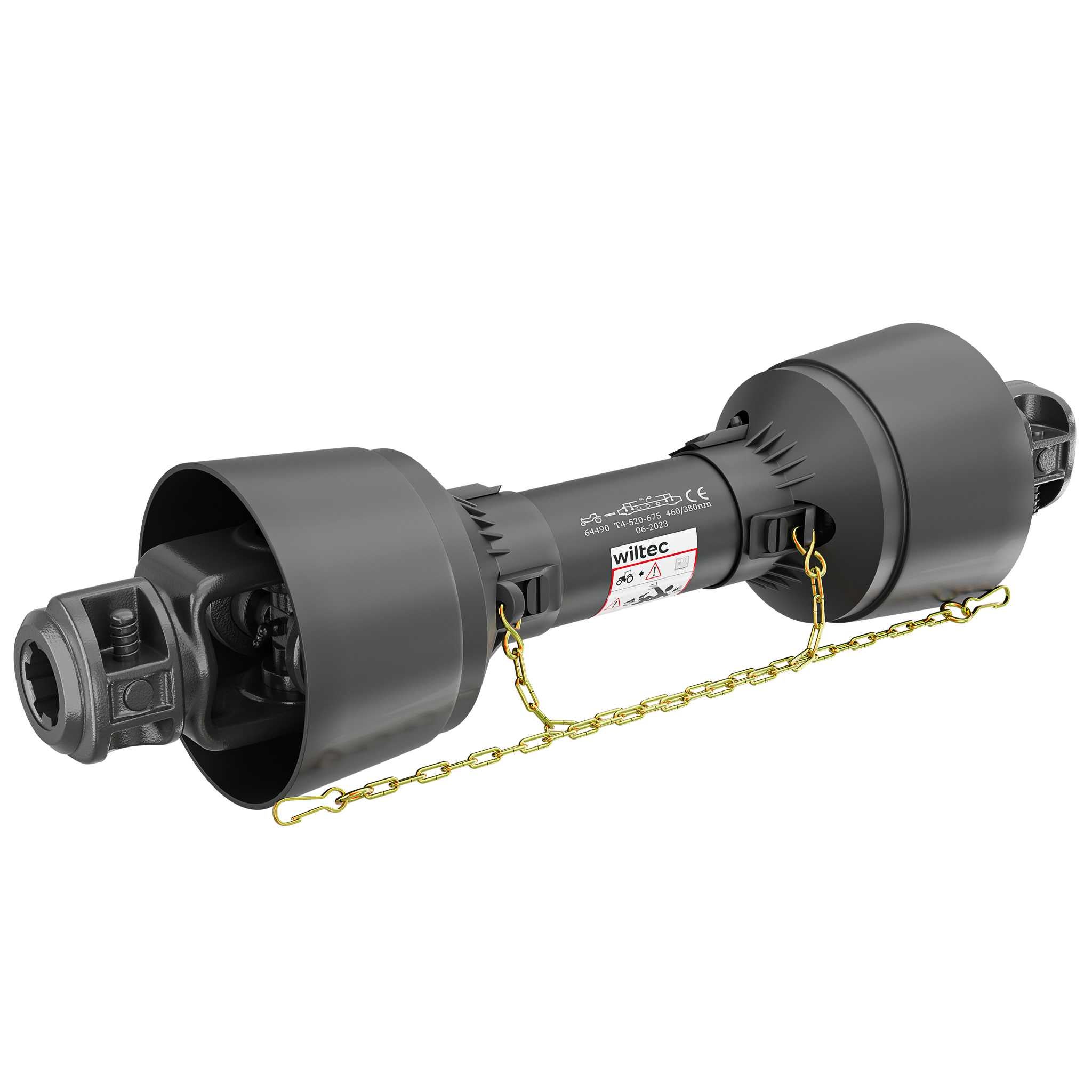 Albero cardanico T4 Giunto cardanico 520mm 460Nm 540rpm Cardano 40kW (55CV)  2x 1 3/8