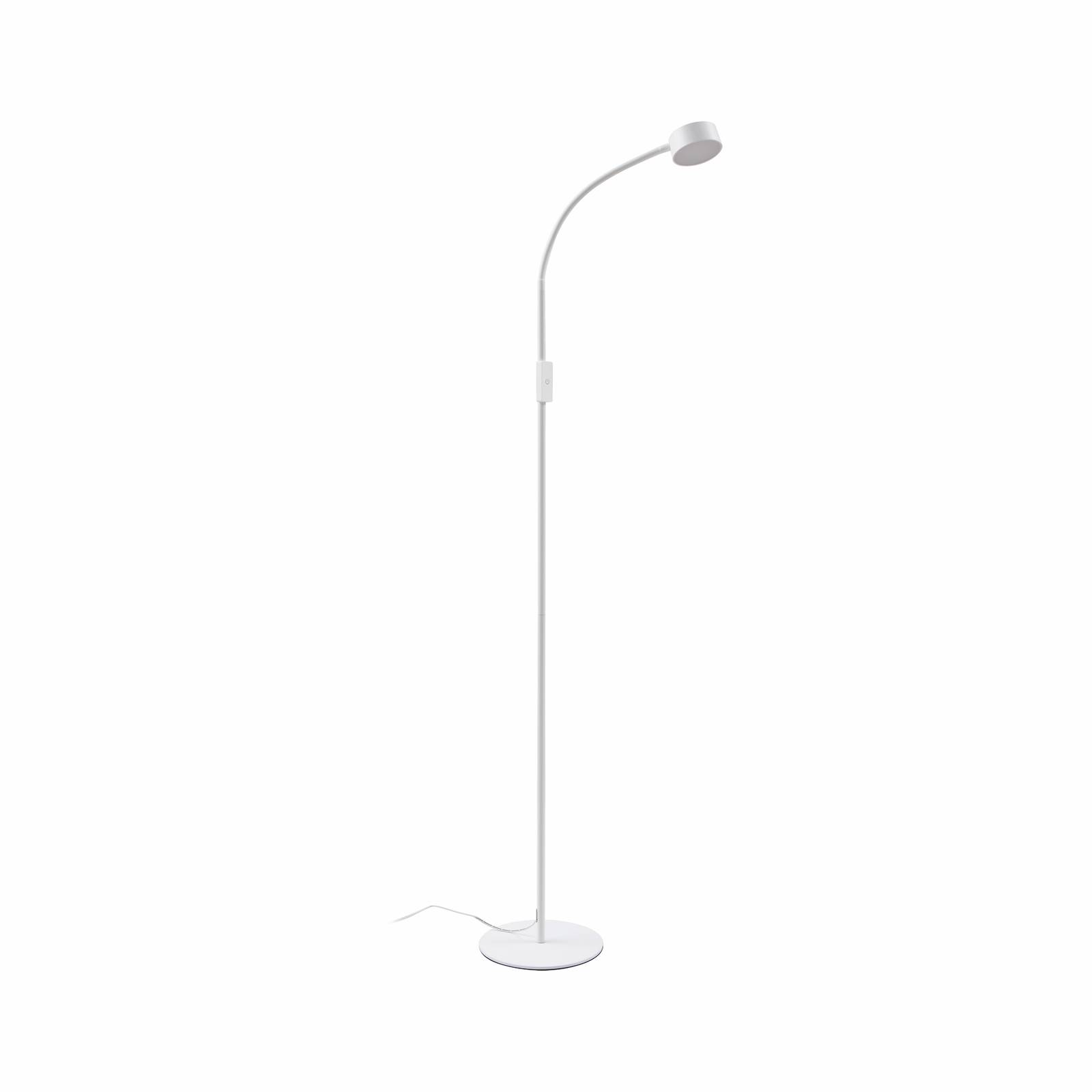 Lampada Da Terra LED Lindby Jabbo – Design Moderno In Metallo Grigio, Altezza 163 Cm, Con Lampadina Inclusa, Per Studio E Soggiorno