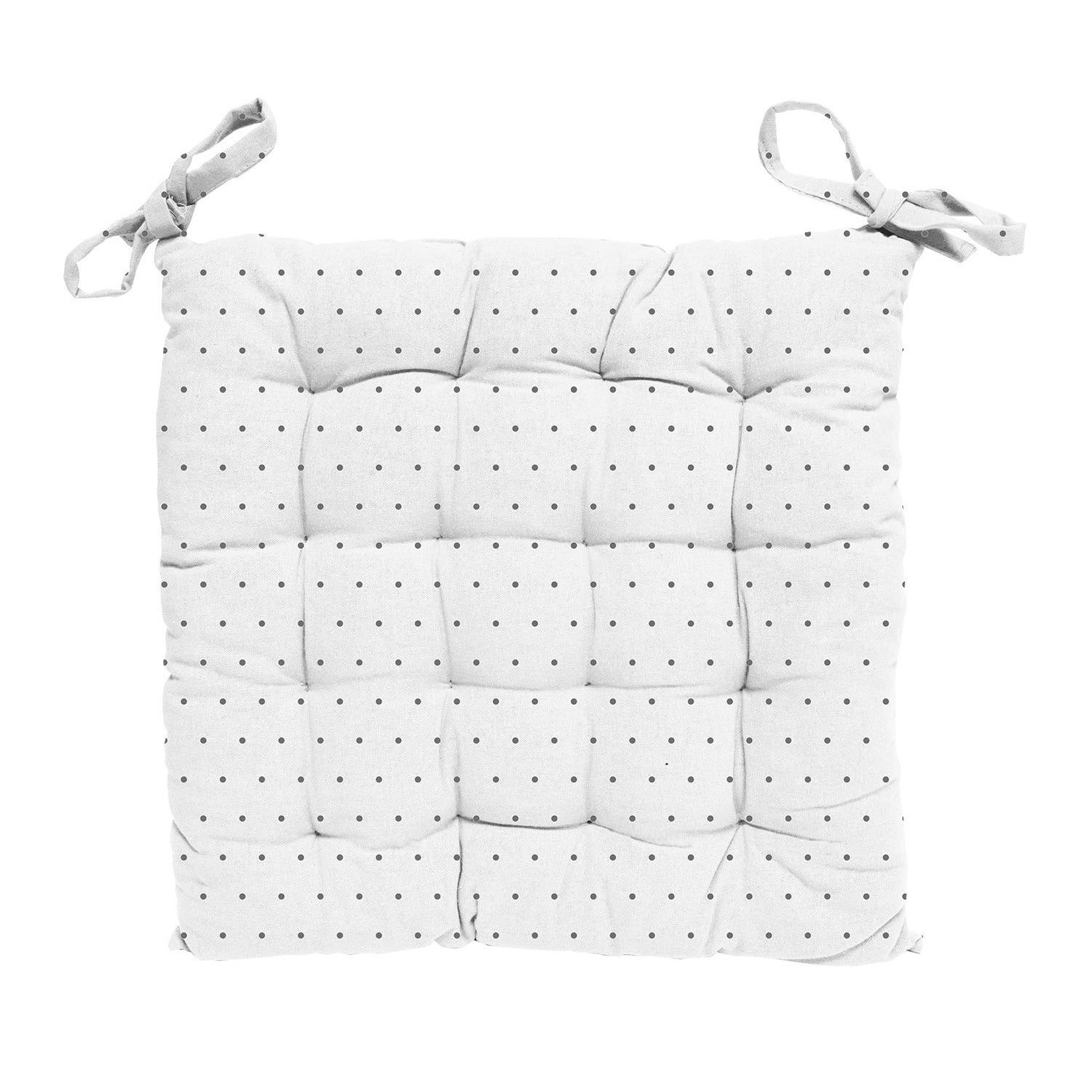 Galette De Chaise Capitonnée Alix - Coussin Siège Rembourré 5 Cm En Polyester Rouge - Confort Et Style Pour Toutes Vos Chaises - 2