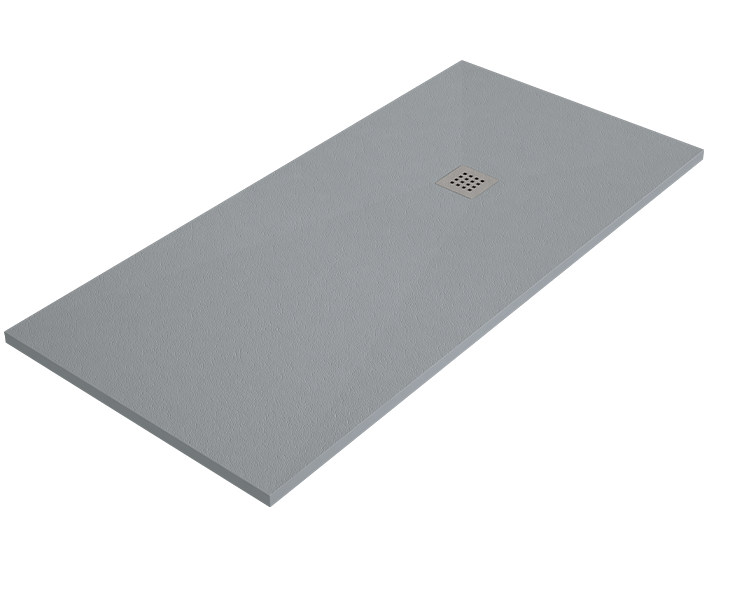 Cădiță de duș ARDESIA 70x190 cm Ciment grătar din oțel