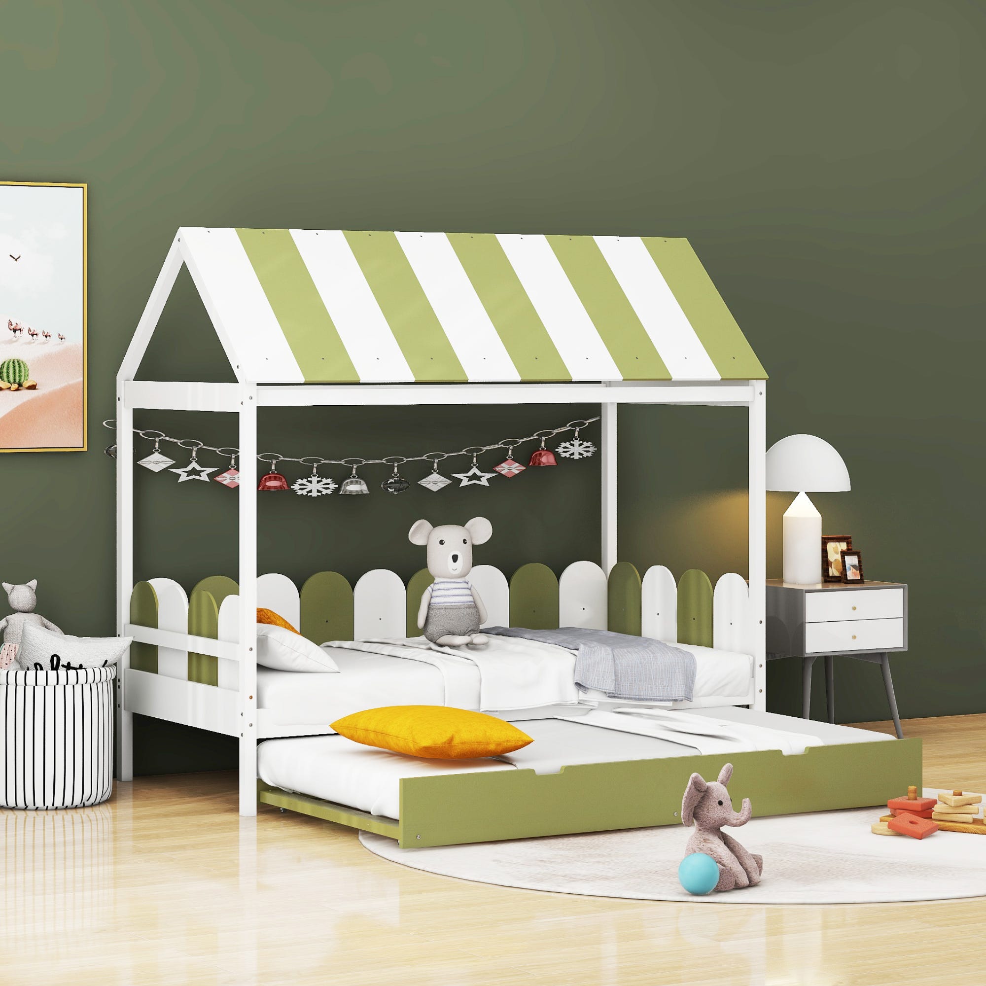 Lit enfant contemporain gris et bois avec rangements 90 x 200 cm - Gemini Lit enfant contemporain gris et bois avec rangements 90 x 200 cm - Gemini