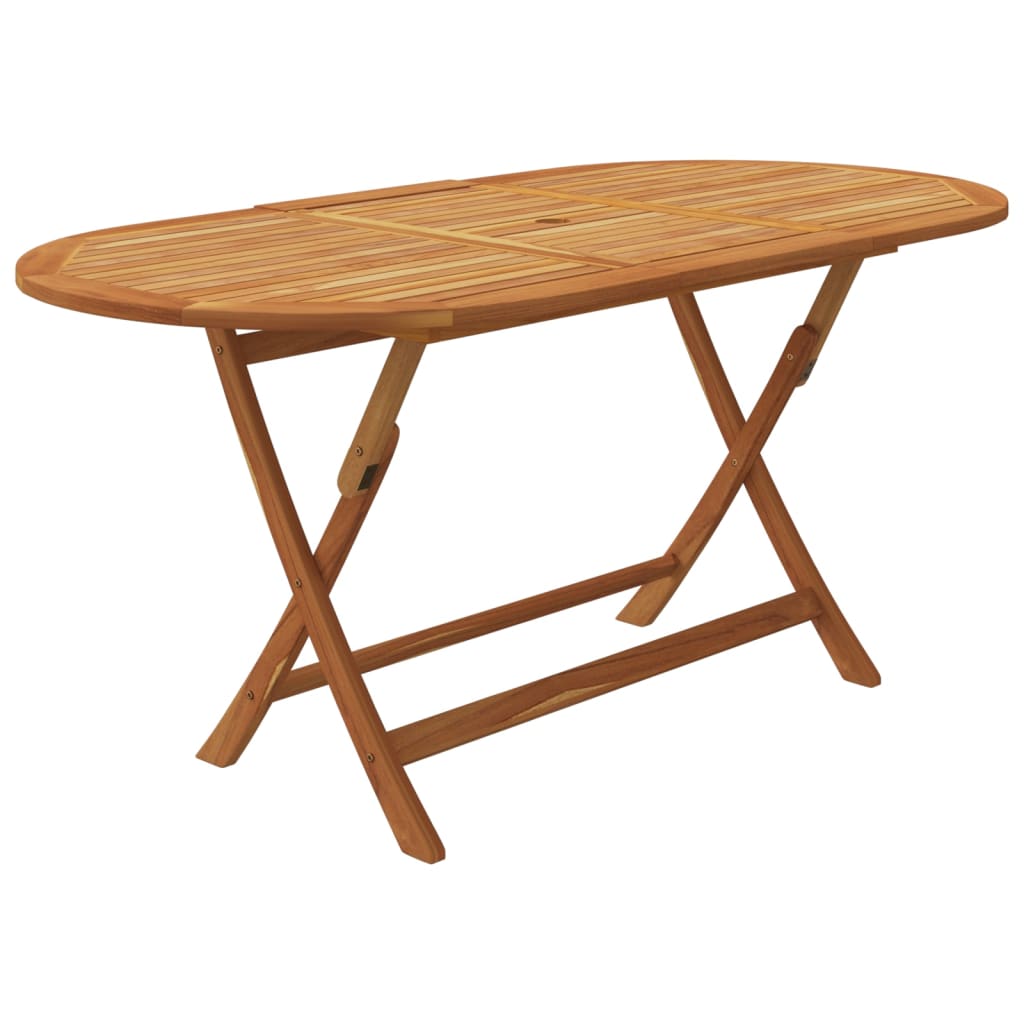 Ensemble à manger d'extérieur pliable 7pcs Bois d'acacia solide vidaXL - 5