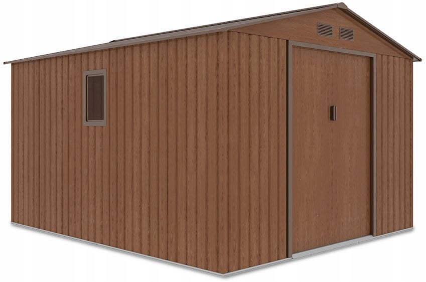 Domek Ogrodowy Narzędziowy na Narzędzia Szopa HUDSON 277x319cm Metalowy 1 szt