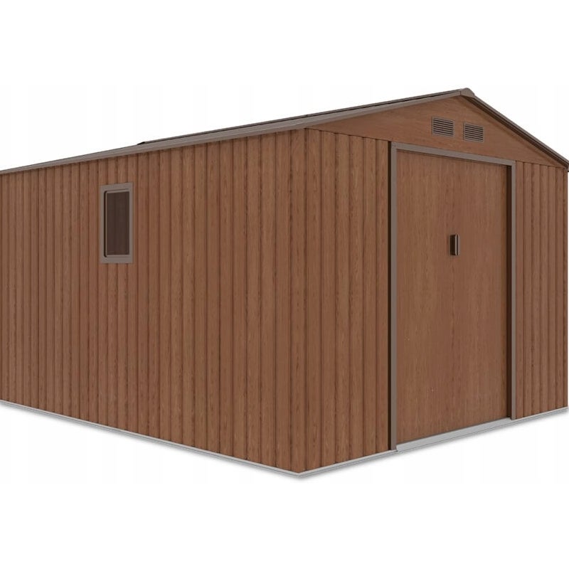 Domek Ogrodowy Narzędziowy na Narzędzia Szopa HUDSON 277x319cm Metalowy 1 szt