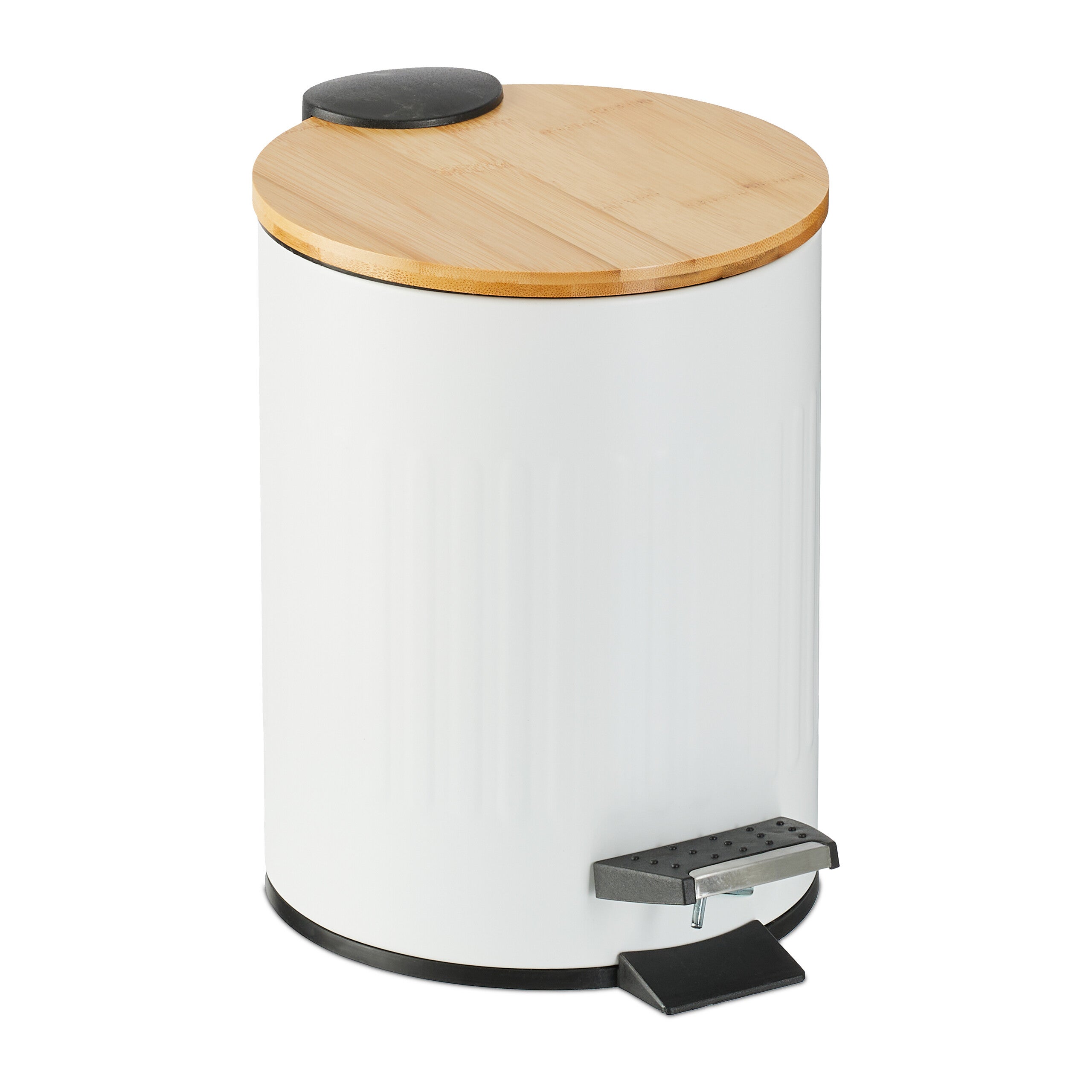 Poubelle Murale Salle De Bain 3L - Fermeture Douce - Seau Amovible - Noire