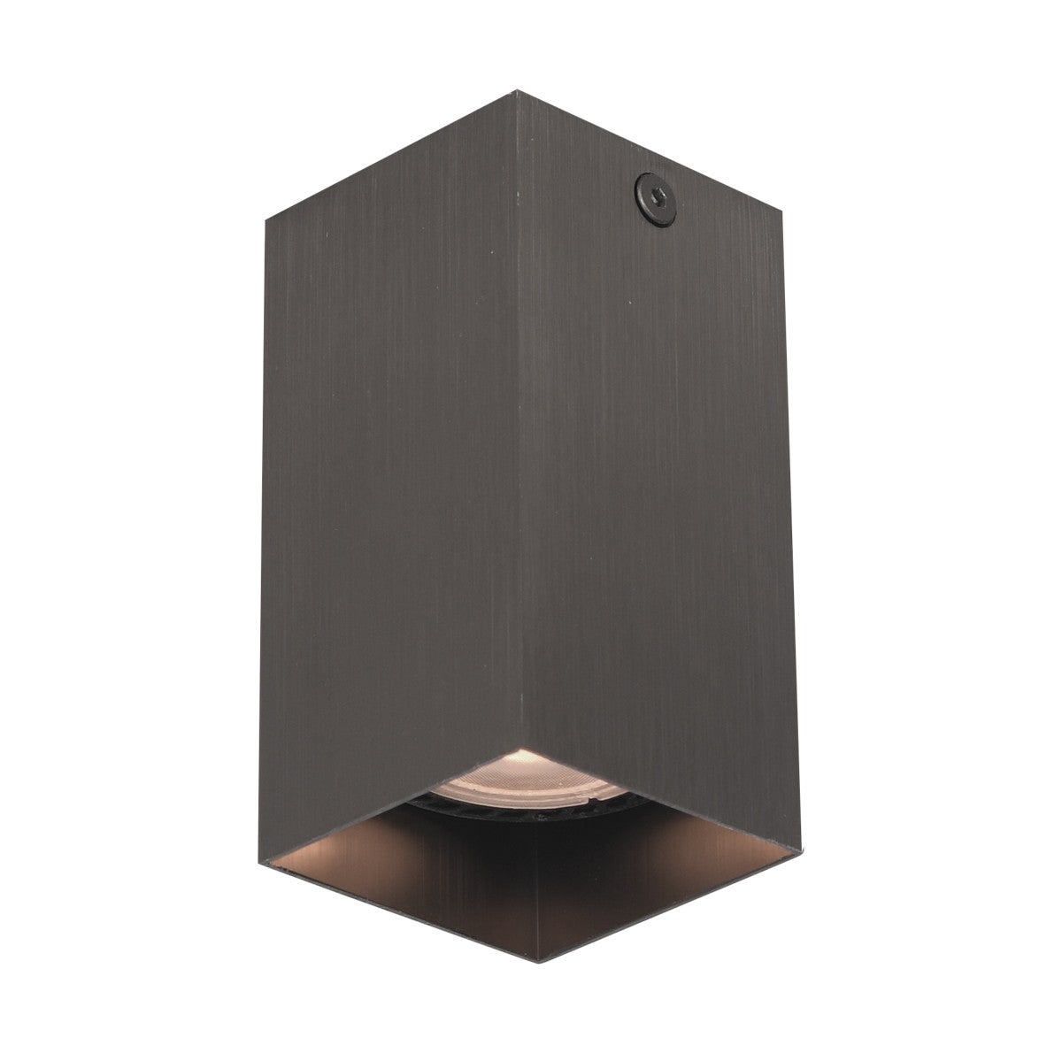 Reflektor sufitowy spot natynkowy Ander kwadratowy brązowy 1xGU10x10W nowoczesna wym: 10 x 5,8 x 5,8 cm aluminium Italux