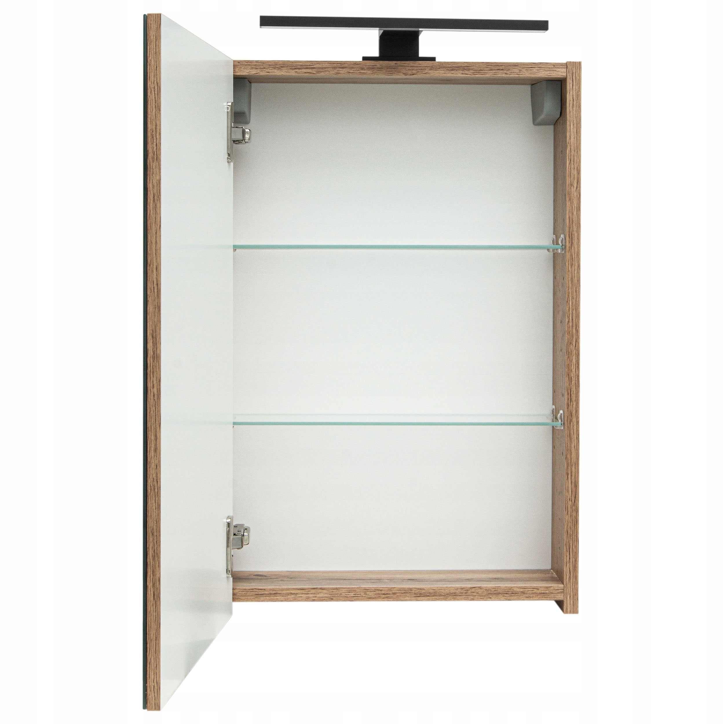 Szafka łazienkowa z lustrem oświetleniem lampką led lustrzana wisząca 40 cm - 2