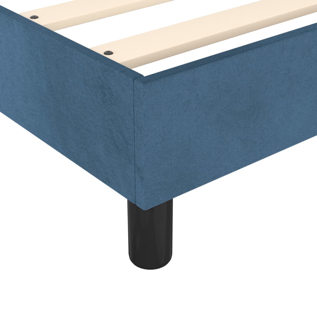 Sommier à lattes de lit avec matelas Bleu foncé 100x200 cm — COMFORTXL - 7
