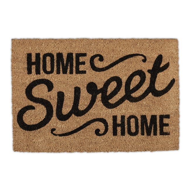 Zerbino in fibra di cocco 'Home Sweet Home', 60x40, antiscivolo, resistente alle intemperie, interno/esterno, relaxdays | Leroy Merlin Zerbino in fibra di cocco 'Home Sweet Home', 60x40, antiscivolo, resistente alle intemperie, interno/esterno, relaxdays | Leroy Merlin