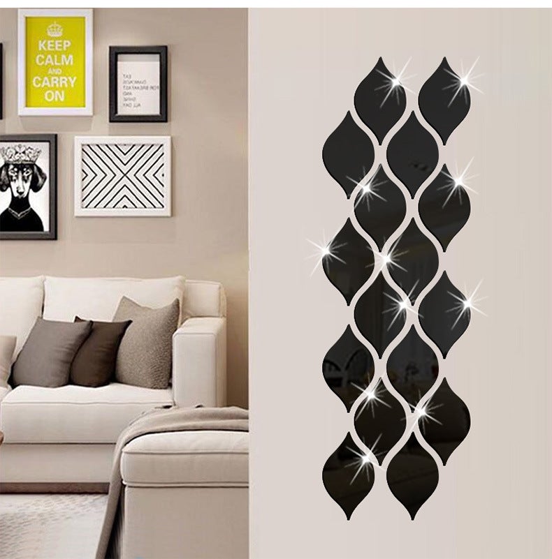 Adesivi Murali 3D Farfalle Specchio Tridimensionali - 25 Pezzi Acrilico Rimovibile Fai Dante Decorazione da Muro per Casa/Hotel/Salotto/Camera/Cucina (Nero