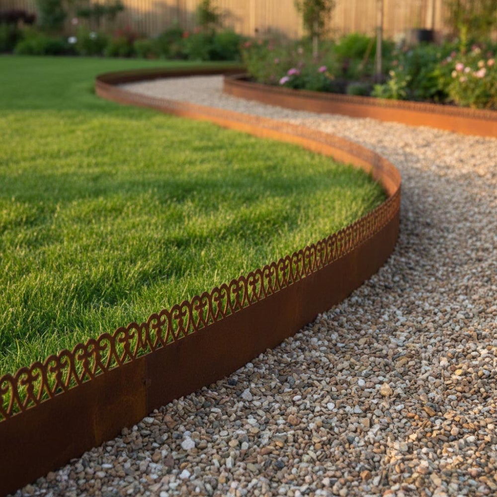 Bordure de pelouse en acier 480 x 20 cm Volute Esschert Design - 2