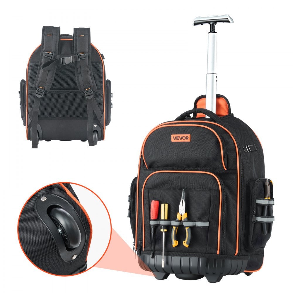 Essenza Mochila De Herramientas Con Ruedas 50 Kg, 45 Bolsillos Naranja , Leroy Merlin