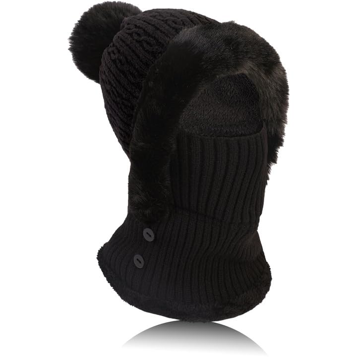 Conjunto De Gorro Y Cuello De Punto Para Invierno Pasamonta as Con conjunto-de-gorro-y-cuello-de-punto-para-invierno-pasamonta-as-con