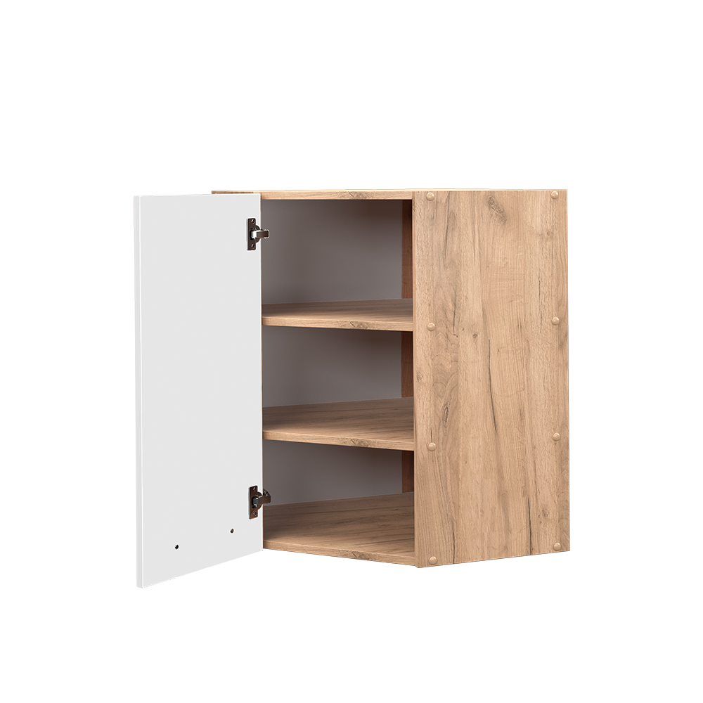 Vicco Elément haut de cuisine Fame-Line, Blanc Haute brillance, 57cm - 4