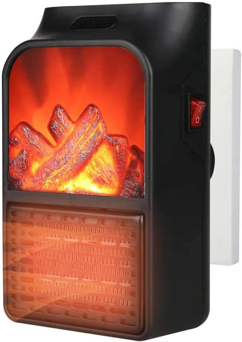 Grzejnik elektryczny ścienny - timer 12-godzinny - termostat regulowany - mały grzejnik zimowy