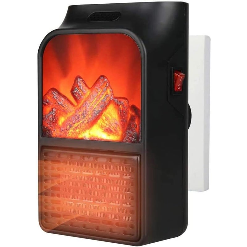 Grzejnik elektryczny ścienny - timer 12-godzinny - termostat regulowany - mały grzejnik zimowy