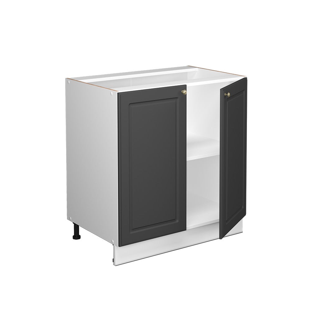 Vicco Szafka pod zlew Fame-Line, Antracytowo-złoty, 80 cm z półką, BP Marmur