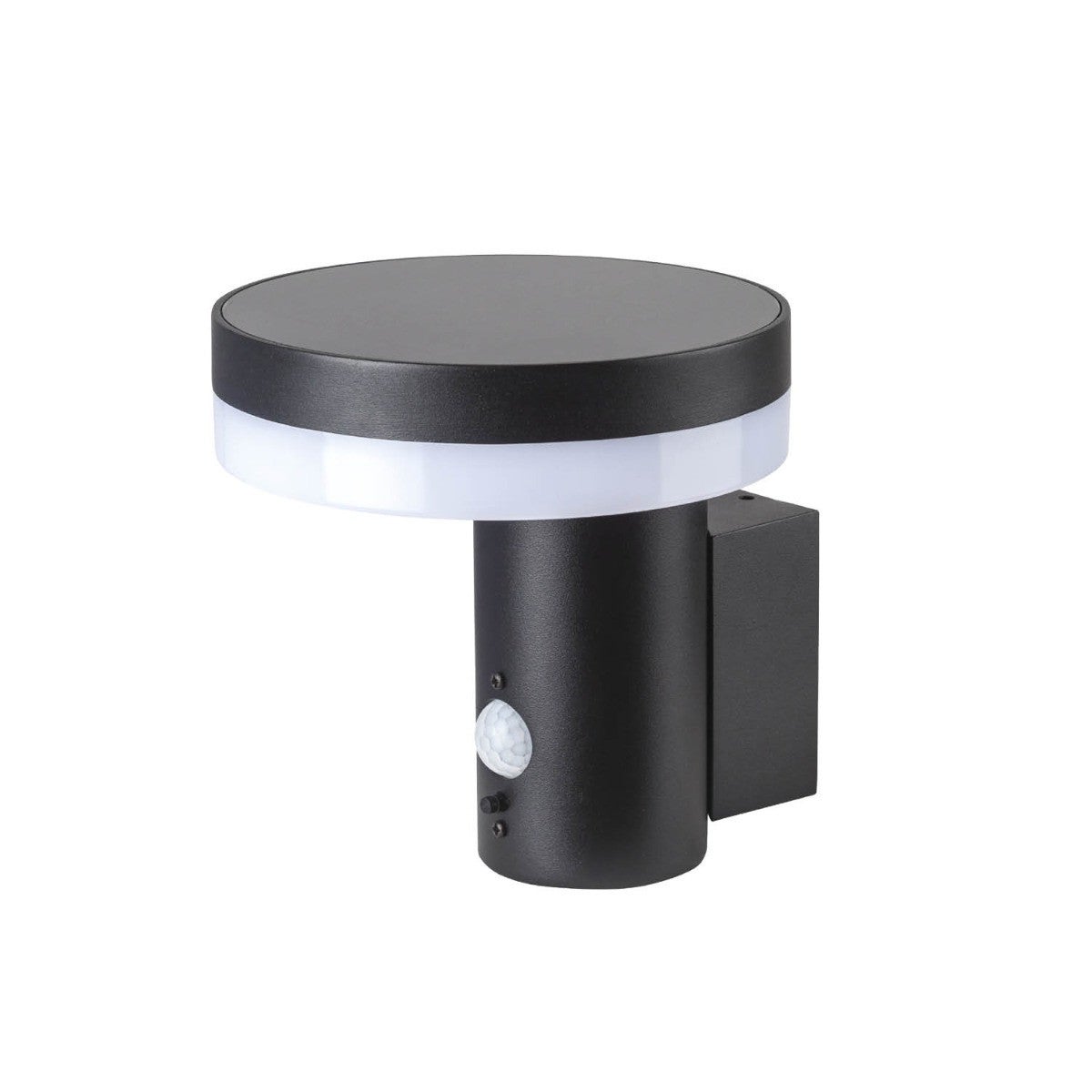 Kinkiet solarny z czujnikiem Led Solaris 3 5.5W Nb czarna LED 5.5W 4000K 350lm IP44 wym: 16,2 x 15,5 x 15,5 cm metal Kobi