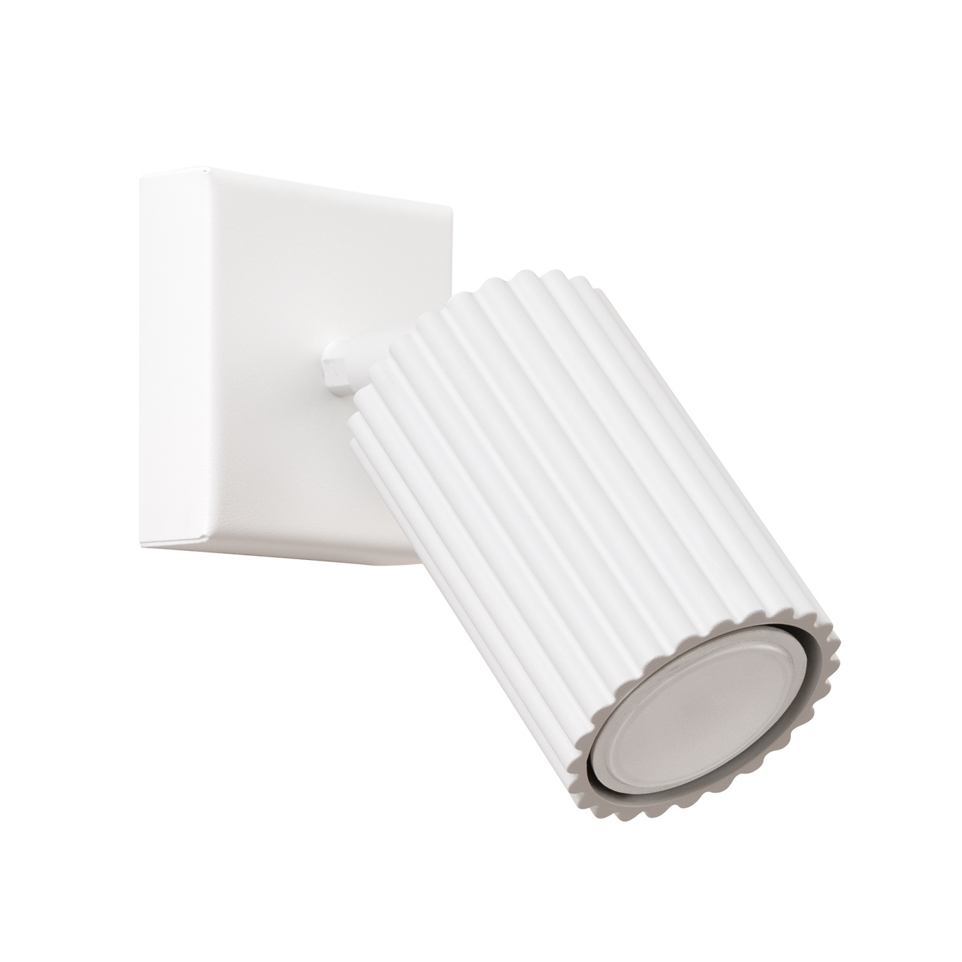 Biała aluminiowa lampa ścienna GU10 1 Karbon