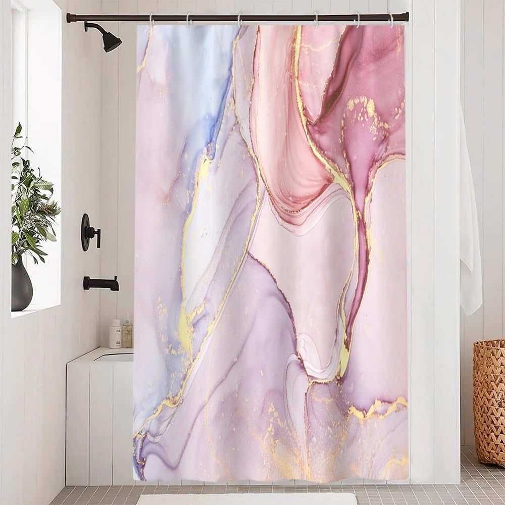 Rideau De Douche Loti Living Anti-moisissure – 120x200 Cm Transparent Mat PEVA – Imperméable, Avec 8 Anneaux
