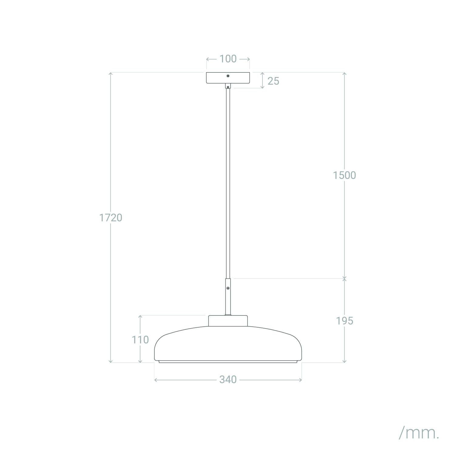 Suspension Cristal Hipo Ambre - 5