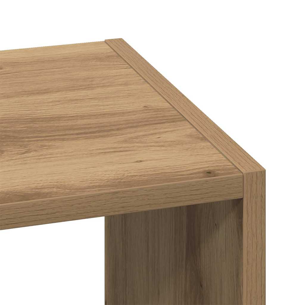 Bibliothèque pour Séjour en Bois Marron H. 80 x l. 30 x P. 30 cm - 7
