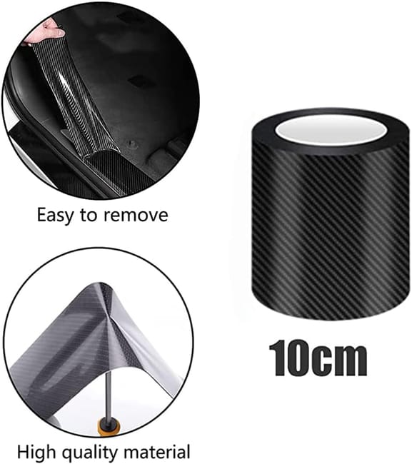 Antiurto Fibra Carbonio TPU Protezioni Bordi Portiere Auto - 1 Paio, Fibra Di Carbonio E TPU, Antigraffio Adesivi Protezione Sportelli Auto - Foto 5