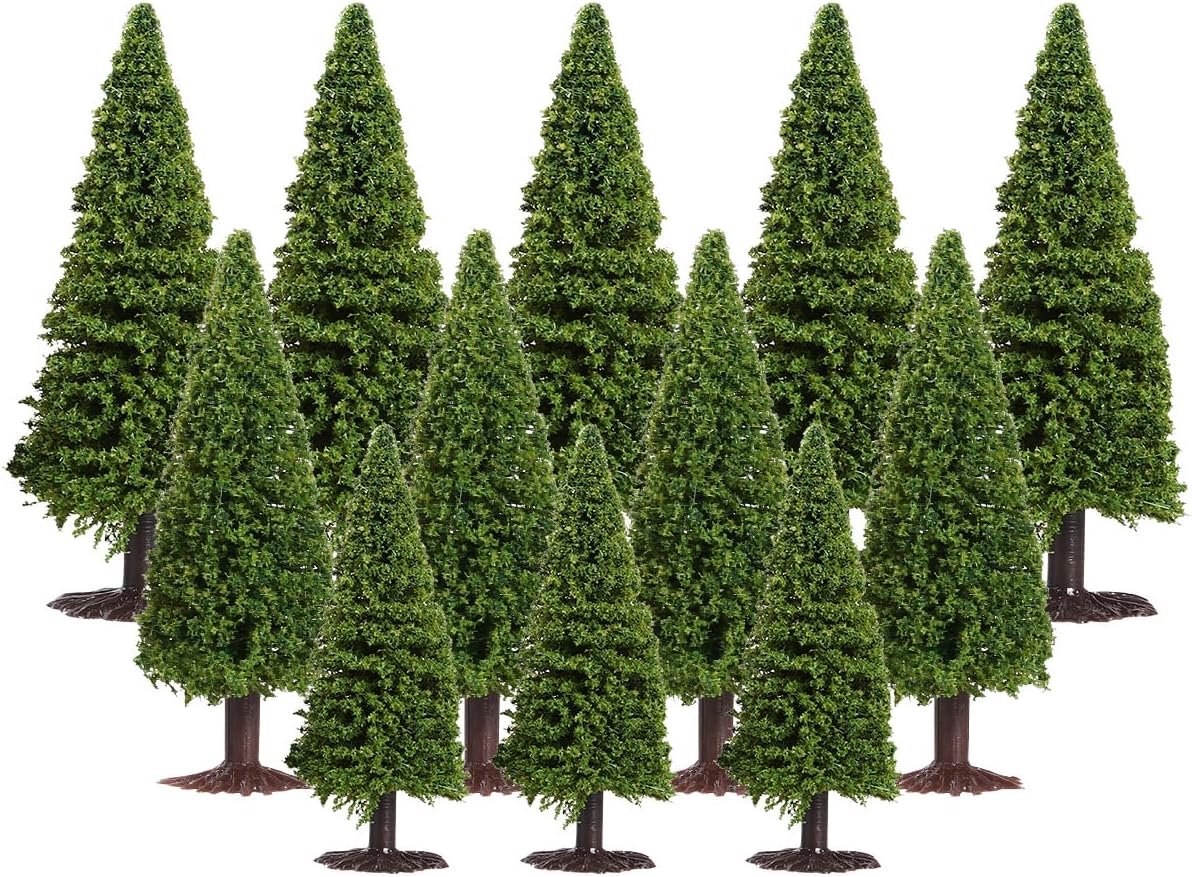 15 pièces modèle arbres paysage vert paysage paysage cèdres avec ...