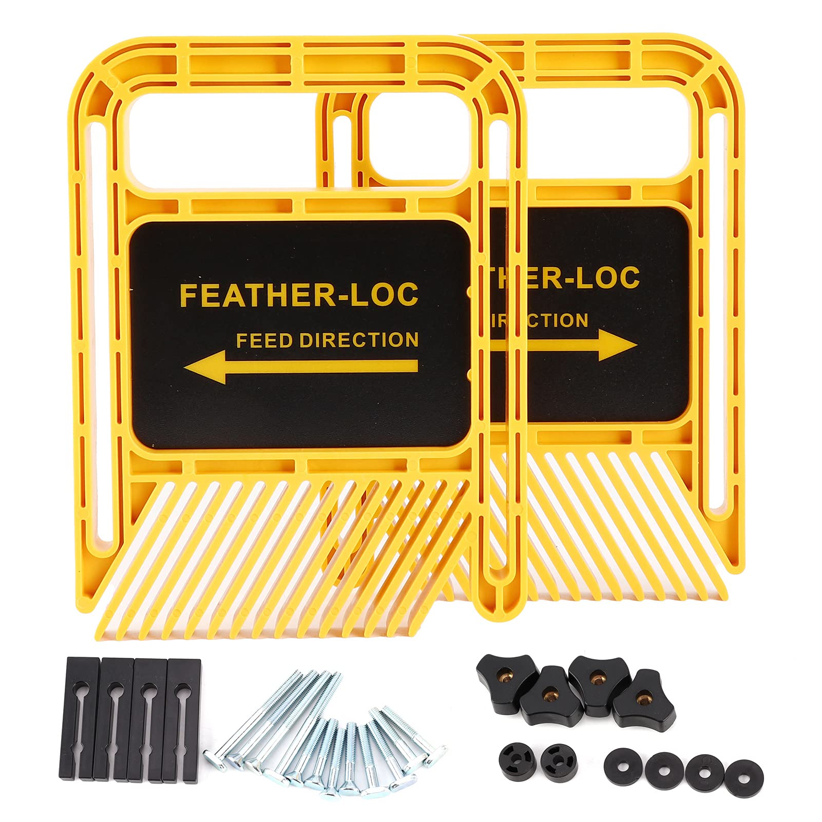 Planches Feather Lock Pour Scie à Table - Lot De 2 - Compatible Fentes à Onglet - 16x16,5x21 Cm - 2