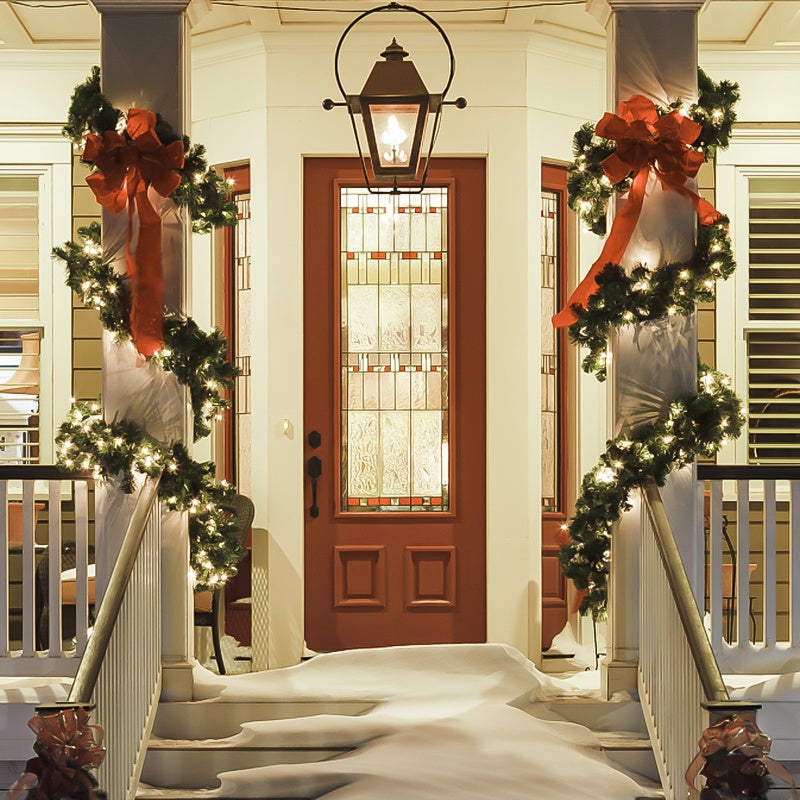 Guirlanda de Natal da Noëll Coroa decorativa luminosa integrada com iluminação 5 metros de cor verde equipada com 100 lâmpadas LED - 9