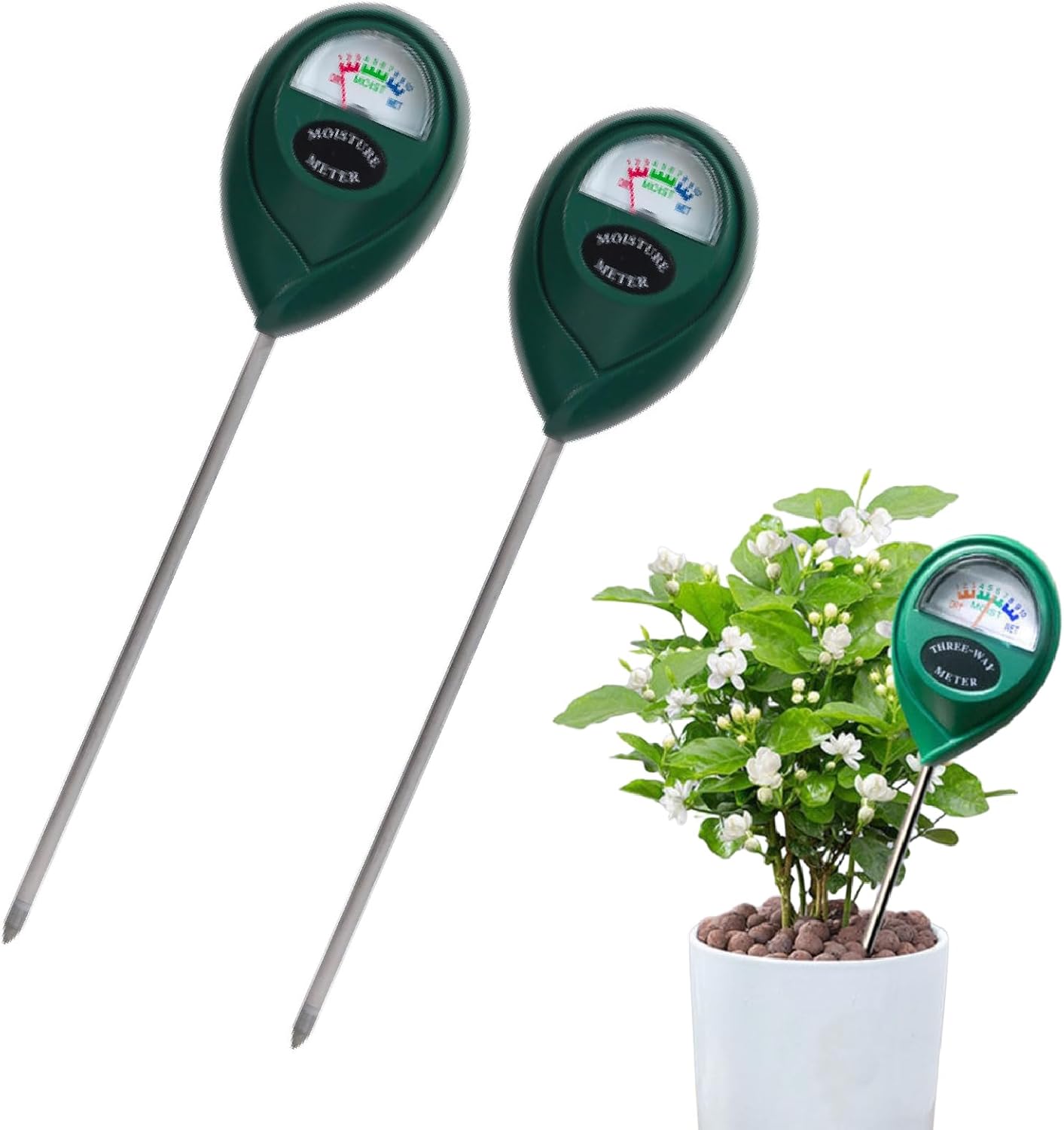 Testeur De Sol 3 En 1, Température Et PH-mètre Pour Plantes, Capteur D Avec Ecran Lcd Retroeclaire Pour Jardin Pelouse Et Ferme 97099416
